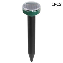 Load image into Gallery viewer, 2/4Pcs Mole Rat Repellent Solar Ultrasonic Repeller Spike Garden Pest Deterrent