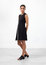 Load image into Gallery viewer, Neoprene Flower Dress in Black