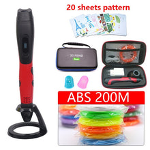Load image into Gallery viewer, 2019 New 3d pen Portable 3d printer pen USB powered Suit able for abs/pla filament Suitable for outdoor painting with Cortex bag
