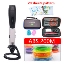 Load image into Gallery viewer, 2019 New 3d pen Portable 3d printer pen USB powered Suit able for abs/pla filament Suitable for outdoor painting with Cortex bag