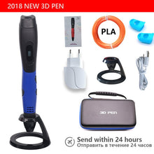 Load image into Gallery viewer, 2019 New 3d pen Portable 3d printer pen USB powered Suit able for abs/pla filament Suitable for outdoor painting with Cortex bag