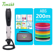 Load image into Gallery viewer, 2019 New 3d pen Portable 3d printer pen USB powered Suit able for abs/pla filament Suitable for outdoor painting with Cortex bag