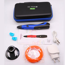 Load image into Gallery viewer, 2019 New 3d pen Portable 3d printer pen USB powered Suit able for abs/pla filament Suitable for outdoor painting with Cortex bag