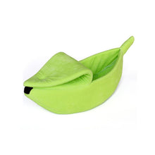 Load image into Gallery viewer, Banana Cat Bed House Cozy Cute Banana Puppy Cushion Kennel Warm Portable Pet Basket Supplies Mat Beds for Cats & Kittens