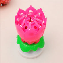 Load image into Gallery viewer, BXLYY Birthday Party Music Candle Double-layer Rotating DIY Birthday Party Decor Kids Party Decor Happy Birthday Baby Shower.7z
