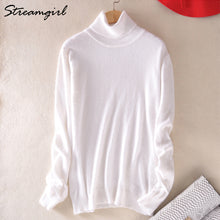 Load image into Gallery viewer, Cashmere Sweater Women Turtleneck Women's Plus Size Knitted Turtleneck Winter Cashmere Sweater For Women Warm Sweaters Female