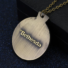 Load image into Gallery viewer, ONLINE Game THE ELDER SCROLLS OUROBOROS PENDANT NECKLACE TES Skyrim Bronze Necklace