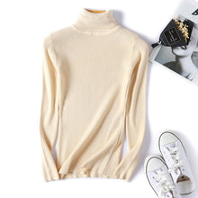 Load image into Gallery viewer, On sale 2019 autumn winter Women Knitted Turtleneck Sweater VEST Soft polo-neck Jumper Fashion Slim Femme Elasticity Pullovers