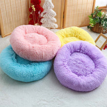 Load image into Gallery viewer, Round Dog Bed Washable Pet Cat Bed Dog Breathable Lounger Sofa for Small Medium Dogs Super Soft Plush Pads Products for Dogs