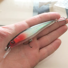 Load image into Gallery viewer, 1PCS Laser Minnow Fishing Lure 11CM 13G pesca hooks fish wobbler tackle crankbait artificial japan hard bait swimbait

