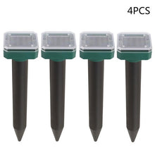 Load image into Gallery viewer, 2/4Pcs Mole Rat Repellent Solar Ultrasonic Repeller Spike Garden Pest Deterrent
