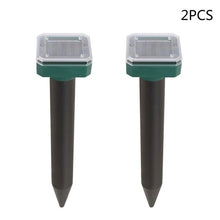 Load image into Gallery viewer, 2/4Pcs Mole Rat Repellent Solar Ultrasonic Repeller Spike Garden Pest Deterrent
