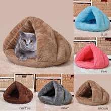 Load image into Gallery viewer, 2 Size Puppy Pet Cat Dog Soft Warm Nest Kennel Bed Cave House Sleeping Bag Mat Pad Tent S L 5 Colors Pets Winter Warm Cozy Beds
