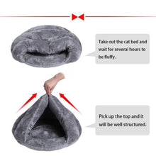 Load image into Gallery viewer, 2 Size Puppy Pet Cat Dog Soft Warm Nest Kennel Bed Cave House Sleeping Bag Mat Pad Tent S L 5 Colors Pets Winter Warm Cozy Beds

