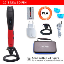 Load image into Gallery viewer, 2019 New 3d pen Portable 3d printer pen USB powered Suit able for abs/pla filament Suitable for outdoor painting with Cortex bag
