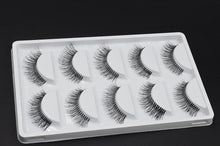 Load image into Gallery viewer, 5 Pairs Natural Black Long Sparse Cross False Eyelashes Fake Eye Lashes Extensions Makeup Tools
