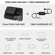 Load image into Gallery viewer, 70mai A800 4K Car DVR Dual Vision Cam with Built-in GPS ADAS 70mai 4K Dash Cam A800 UHD 24H Parking Monitior 70mai Camera 140FOV
