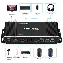 Load image into Gallery viewer, HDMI Switch 4K, TESmart New HDMI 4K@60Hz Ultra HD 2x1 HDMI KVM Switch Supports USB 2.0 Devices Control up to 2 Computers/Servers
