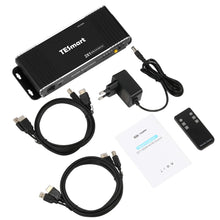 Load image into Gallery viewer, HDMI Switch 4K, TESmart New HDMI 4K@60Hz Ultra HD 2x1 HDMI KVM Switch Supports USB 2.0 Devices Control up to 2 Computers/Servers

