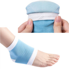 Load image into Gallery viewer, High Quality Silicone Gel Heel Socks to Moisturizing Whitening Foot Skin and Prevent Cracked Heels Soft Nylon Blue Color

