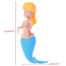 Load image into Gallery viewer, Mermaid Tea Infuser Silicone Tes Bag Reusable Strainer Filter Teapot Infusers Teaspoon Tea Leaf Herbal Tool Dropshipping
