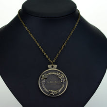Load image into Gallery viewer, ONLINE Game THE ELDER SCROLLS OUROBOROS PENDANT NECKLACE TES Skyrim Bronze Necklace
