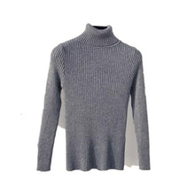 Load image into Gallery viewer, On sale 2019 autumn winter Women Knitted Turtleneck Sweater VEST Soft polo-neck Jumper Fashion Slim Femme Elasticity Pullovers
