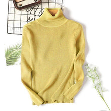 Load image into Gallery viewer, On sale 2019 autumn winter Women Knitted Turtleneck Sweater VEST Soft polo-neck Jumper Fashion Slim Femme Elasticity Pullovers
