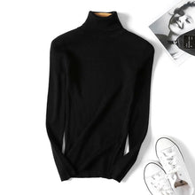 Load image into Gallery viewer, On sale 2019 autumn winter Women Knitted Turtleneck Sweater VEST Soft polo-neck Jumper Fashion Slim Femme Elasticity Pullovers
