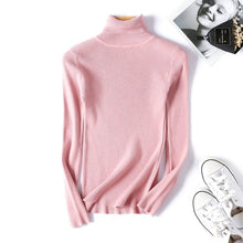 Load image into Gallery viewer, On sale 2019 autumn winter Women Knitted Turtleneck Sweater VEST Soft polo-neck Jumper Fashion Slim Femme Elasticity Pullovers
