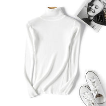 Load image into Gallery viewer, On sale 2019 autumn winter Women Knitted Turtleneck Sweater VEST Soft polo-neck Jumper Fashion Slim Femme Elasticity Pullovers
