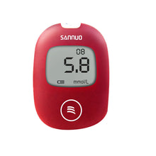 Load image into Gallery viewer, Sinocare Veilig AQ Smart mg/dL mmol/L Bloedglucosemeter Diabetes Glucometer Kit &amp; Teststrips Lancetten pijnloos Bloed Suiker Tes
