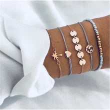Load image into Gallery viewer, IPARAM Bohemian Shell Map Turtle Bracelet Set 2019 Retro Geometric Statement Female Glamour Fashion Jewelry Jewelry Gift
