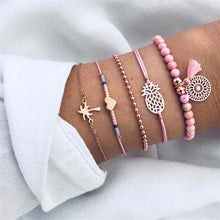 Load image into Gallery viewer, IPARAM Bohemian Shell Map Turtle Bracelet Set 2019 Retro Geometric Statement Female Glamour Fashion Jewelry Jewelry Gift
