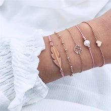 Load image into Gallery viewer, IPARAM Bohemian Shell Map Turtle Bracelet Set 2019 Retro Geometric Statement Female Glamour Fashion Jewelry Jewelry Gift
