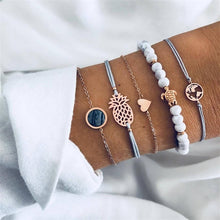 Load image into Gallery viewer, IPARAM Bohemian Shell Map Turtle Bracelet Set 2019 Retro Geometric Statement Female Glamour Fashion Jewelry Jewelry Gift
