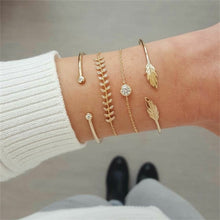 Load image into Gallery viewer, IPARAM Bohemian Shell Map Turtle Bracelet Set 2019 Retro Geometric Statement Female Glamour Fashion Jewelry Jewelry Gift
