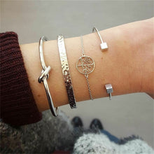 Load image into Gallery viewer, IPARAM Bohemian Shell Map Turtle Bracelet Set 2019 Retro Geometric Statement Female Glamour Fashion Jewelry Jewelry Gift

